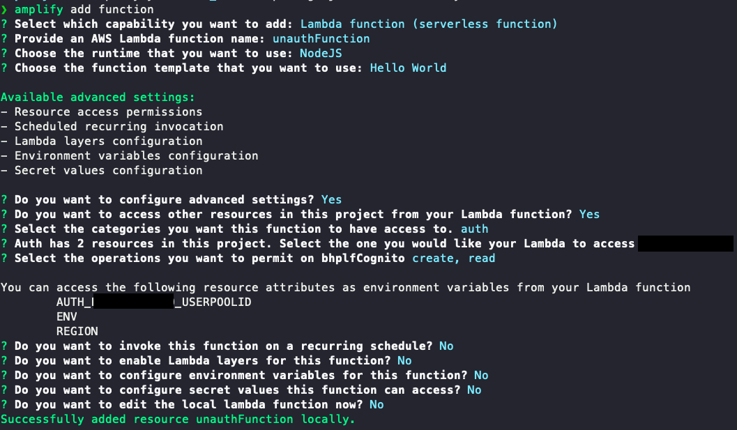 amplify-add-function